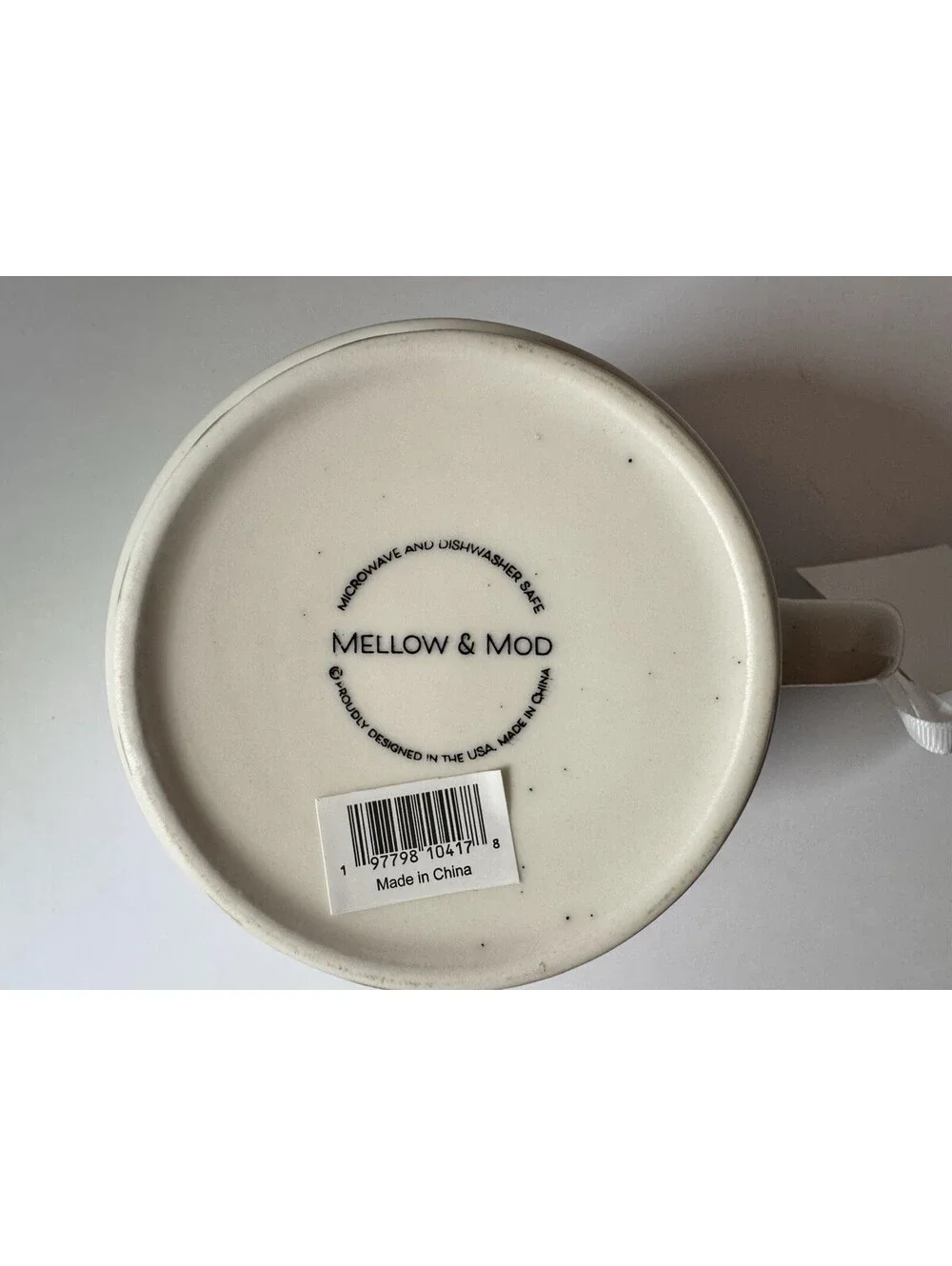 Mellow & Mod 20 oz Bookish Mug - Born to Read Forced to Work, Hand Painted DW/MP